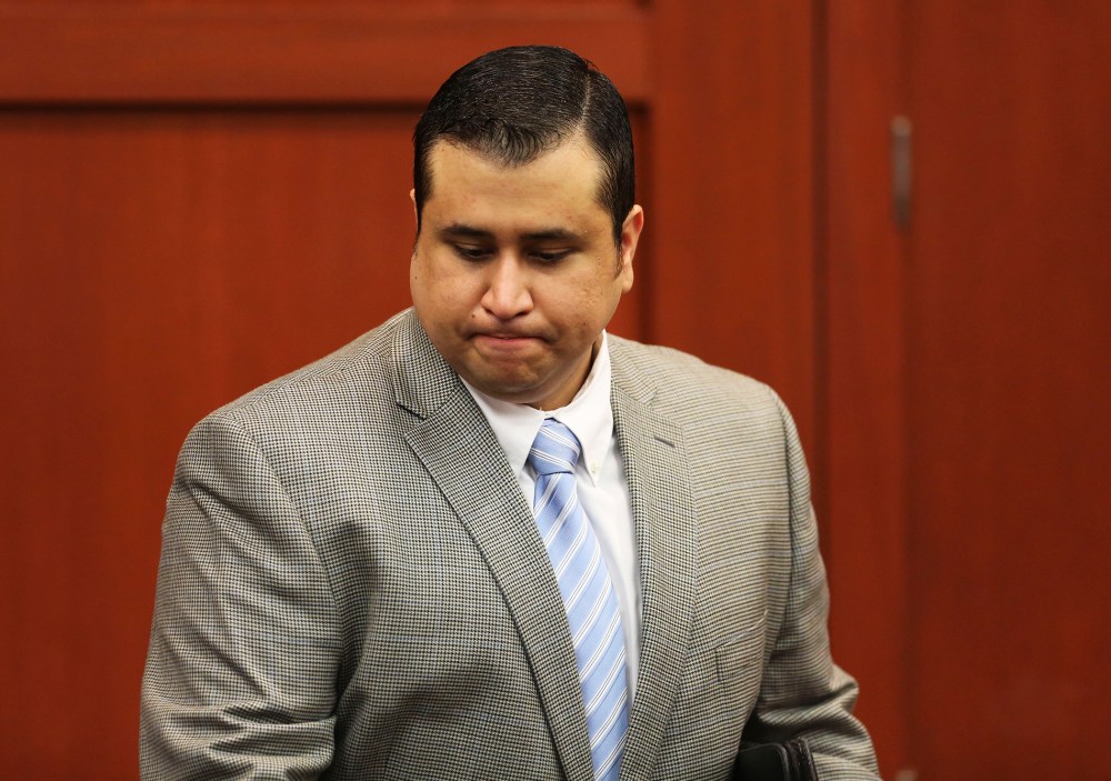George Zimmerman arrives for his trial, July 10, 2013.
