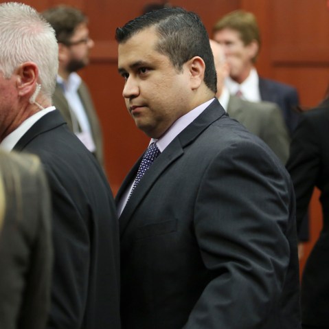George Zimmerman leaves court with his family after a jury found him not guilty in Seminole circuit court July 13, 2013 in Sanford, Fla.George Zimmerman leaves court with his family after a jury found him not guilty in Seminole circuit court July 13, 2013
