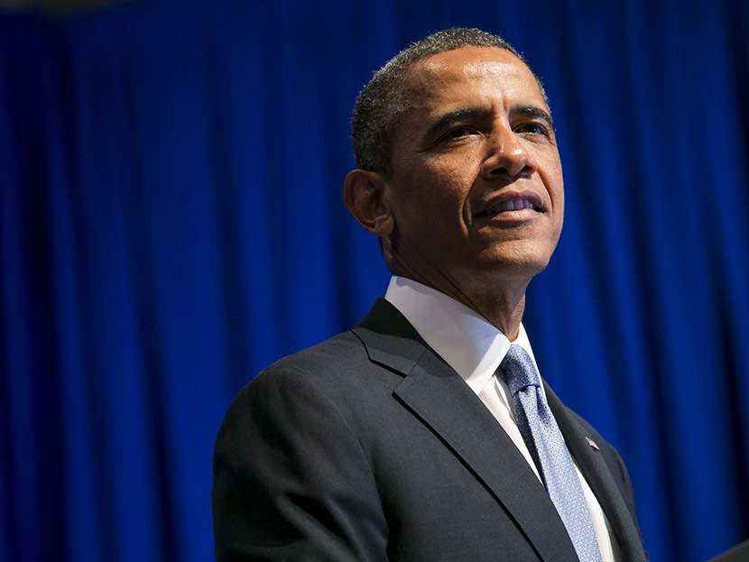 U.S. President Barack Obama delivers remarks at an Organizing for Action event at the Mandarin Oriental hotel July 22, 2013 in Washington, DC.  (Photo by Kristoffer Tripplaar/Pool/Getty Images)