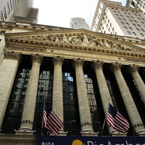 The New York Stock Exchange is viewed on July 31, 2013 in New York, N.Y. (Photo by Spencer Platt/Getty)