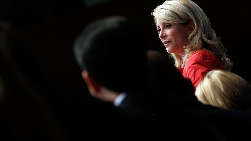 Texas State Sen. Wendy Davis (D) speaks at the National Press Club on Aug. 5, 2013 in Washington, D.C. (Photo by Win McNamee/Getty)