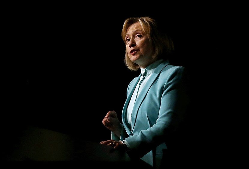 Former U.S. Secretary of State Hillary Clinton speaks during the 2013 America Bar Association's annual meeting on August 12, 2013 in San Francisco, California. (Photo by Justin Sullivan/Getty)