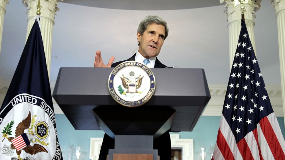 Image: Secretary Of State John Kerry Speaks On Syria At The State Department