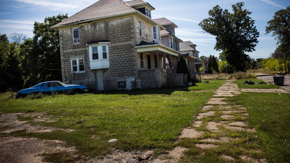 An abandoned home in Detroit, Michigan, Sept. 5, 2013.