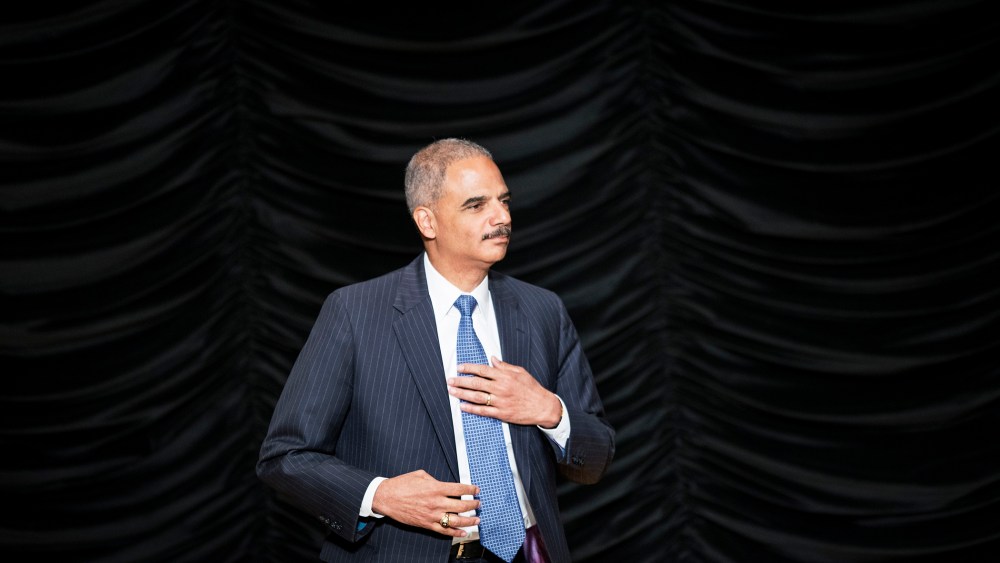 US Attorney General Eric Holder Jr. arives to speak at a ceremony at the Ronald Reagan Building September 6, 2013 in Washington, DC.
