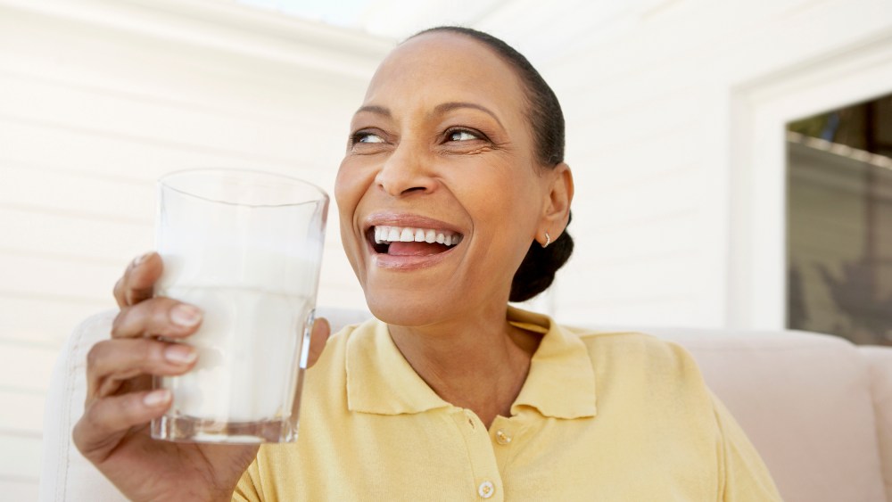 Woman Drinking Milk