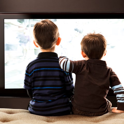Image: Brothers Watching TV