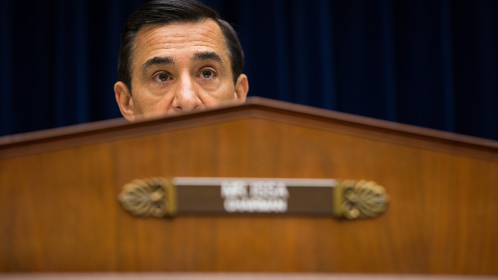 Committee Chairman Darrell Issa in the Rayburn House Office Building on Capitol Hill, September 19, 2013.