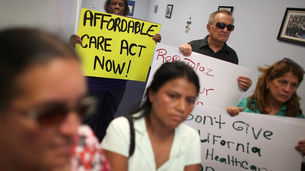 Activists Demonstrate In Support Of Medicaid Expansion And The Affordable Healthcare Act