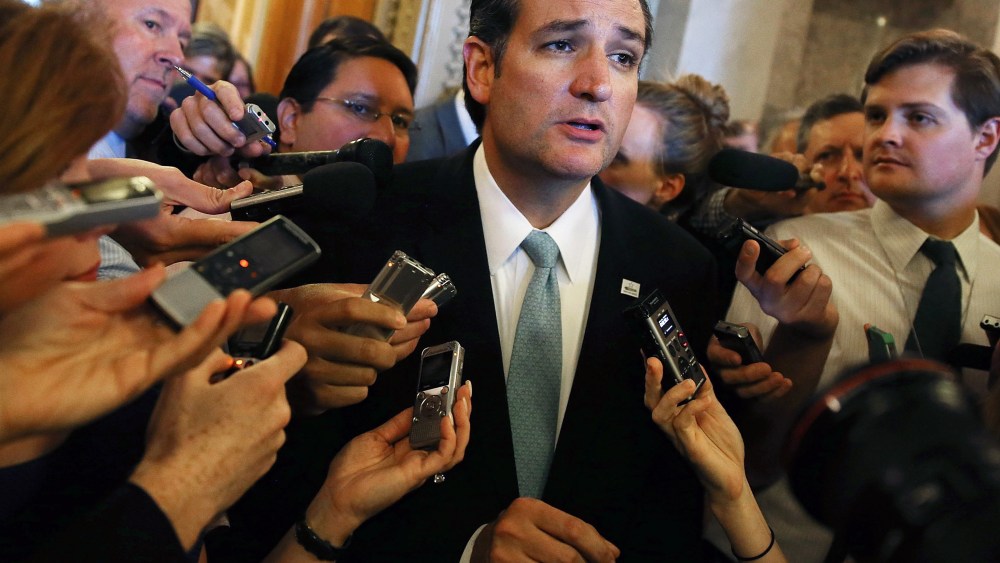 Sen. Ted Cruz (R-TX) Pulls All Nighter- Sarlin- 09/25/13