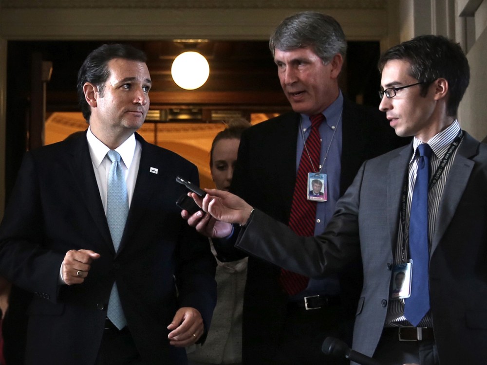 Sen. Ted Cruz (R-TX) Pulls All Nighter Speaking In Congress Advocating The Defunding Of Affordable Health Care Act