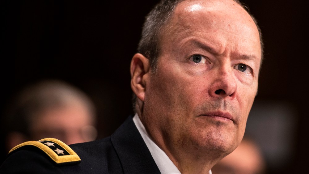 General Keith Alexander, Director of the National Security Agency, listens during a hearing of the Senate Judiciary on Capitol Hill October 2, 2013 in Washington, DC.