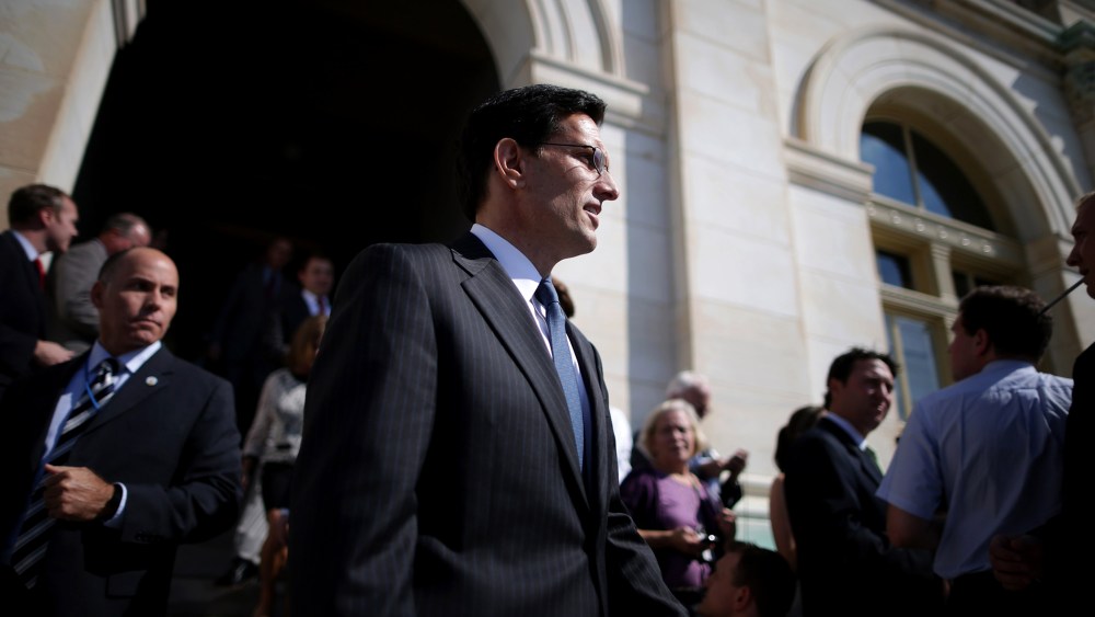 Eric Cantor Speaks To Media At Capitol