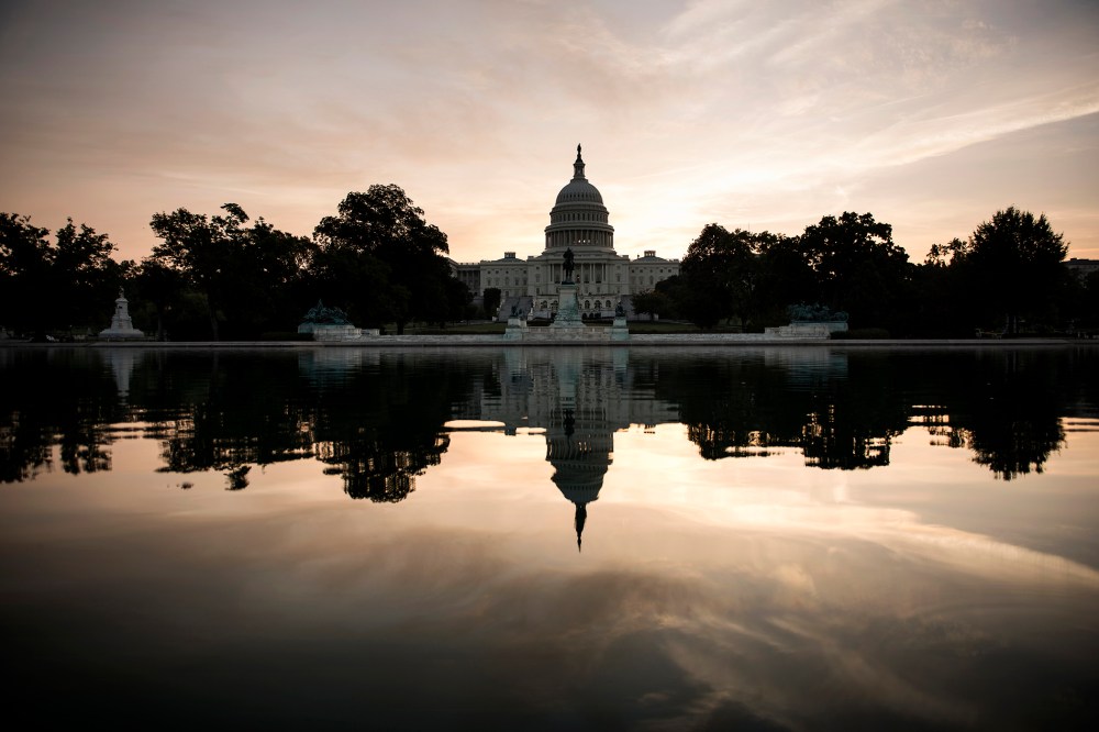 A view of Capitol Hill on Oct. 3, 2013 in Washington, D.C. (Photo by Brendan Smialowski/AFP/Getty)