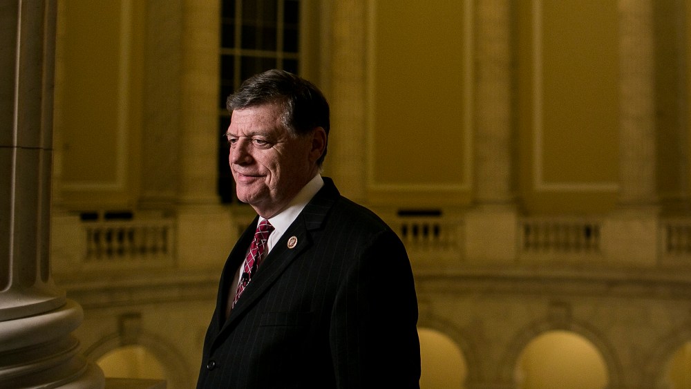 Representative Tom Cole waits for an interview at the U.S. Capitol, Oct. 10, 2013.