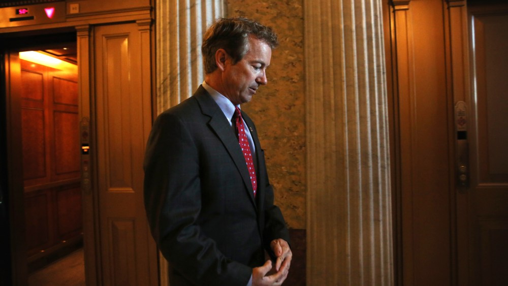 Sen. Rand Paul (R-KY) at the U.S. Capitol, October 15, 2013.