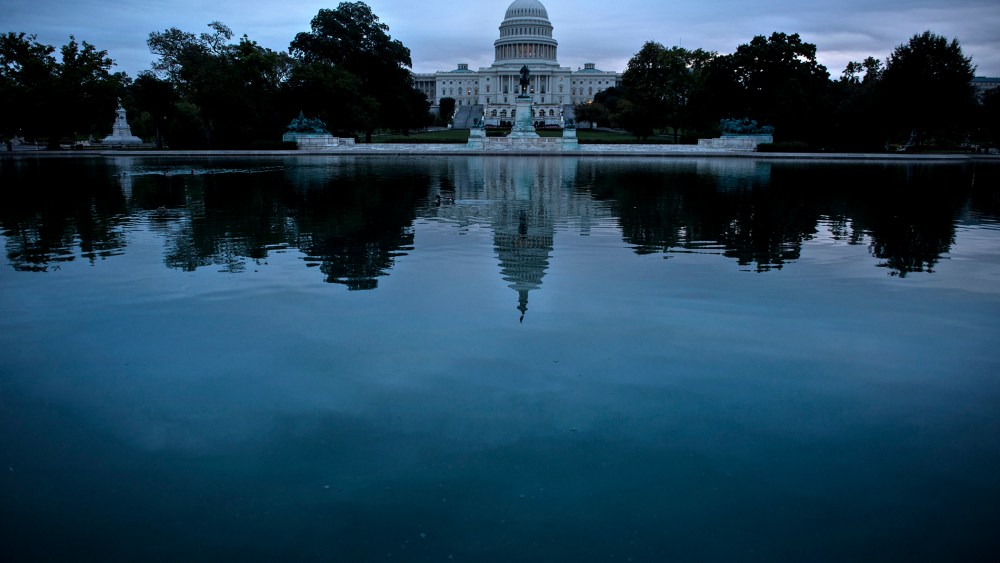 A view of Capitol Hill Oct. 16, 2013 in Washington, DC.