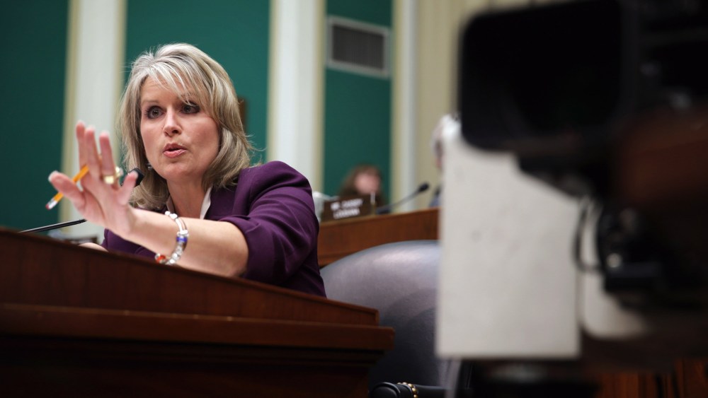 Rep. Renee Ellmers (R-NC) speaks during a hearing on implementation of the Affordable Care Act before the House Energy and Commerce Committee October 24, 2013 on Capitol Hill in Washington, D.C.