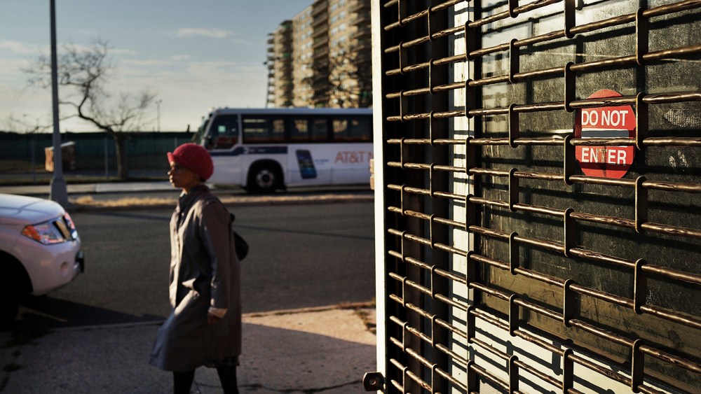 A grocery store still stands closed on the one-year anniversary of Hurricane Sandy in the Rockaways on Oct. 29, 2013.