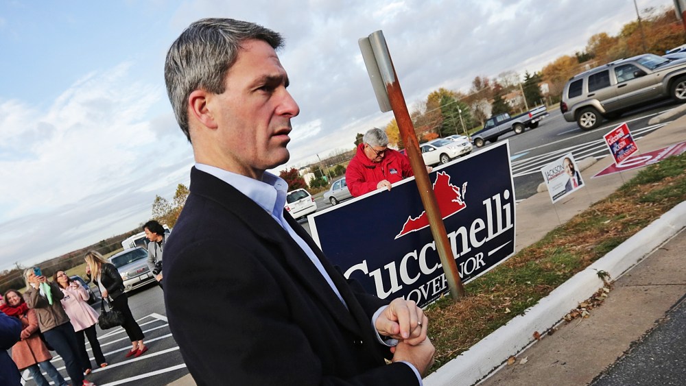 Candidate For Virginia Governor Attorney General Ken Cuccinelli Casts His Vote