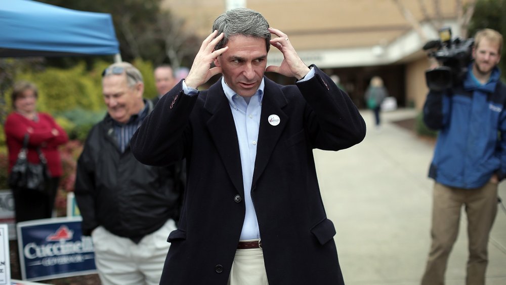 Virginia Attorney General Ken Cuccinelli at Atlee High School in Mechanicsville, Virginia on November 5, 2013.