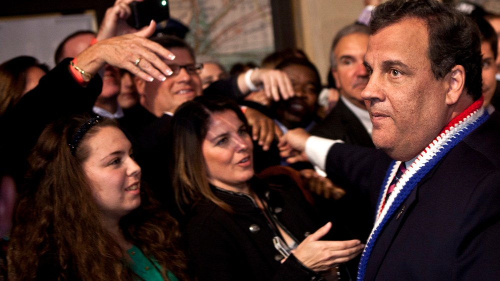 New Jersey Governor Chris Christie Holds Election Night Party