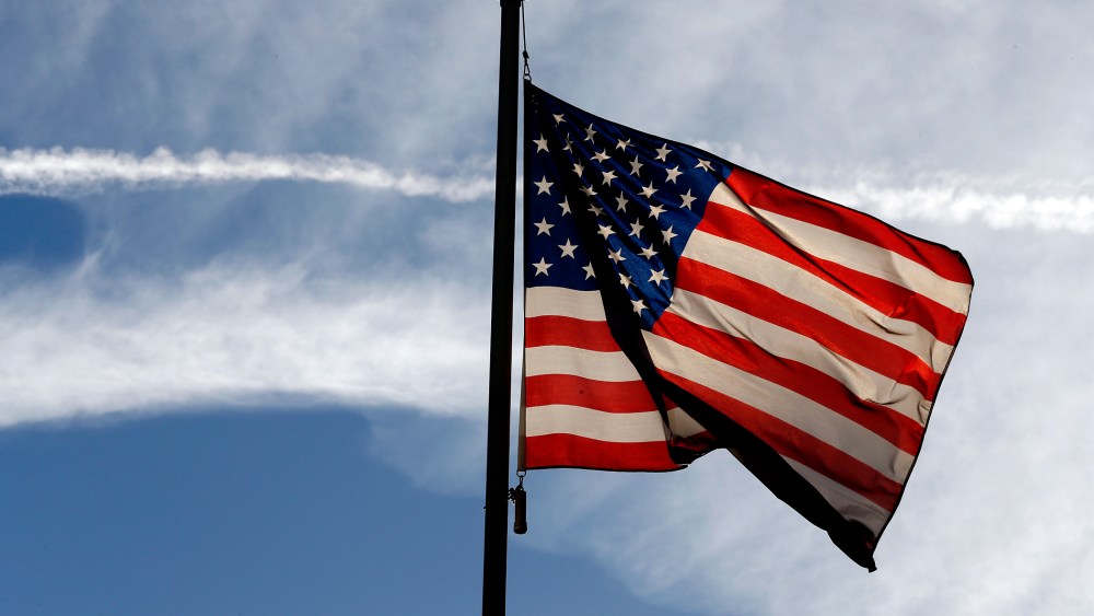 An American flag. (Photo by Thomas Samson/AFP/Getty)
