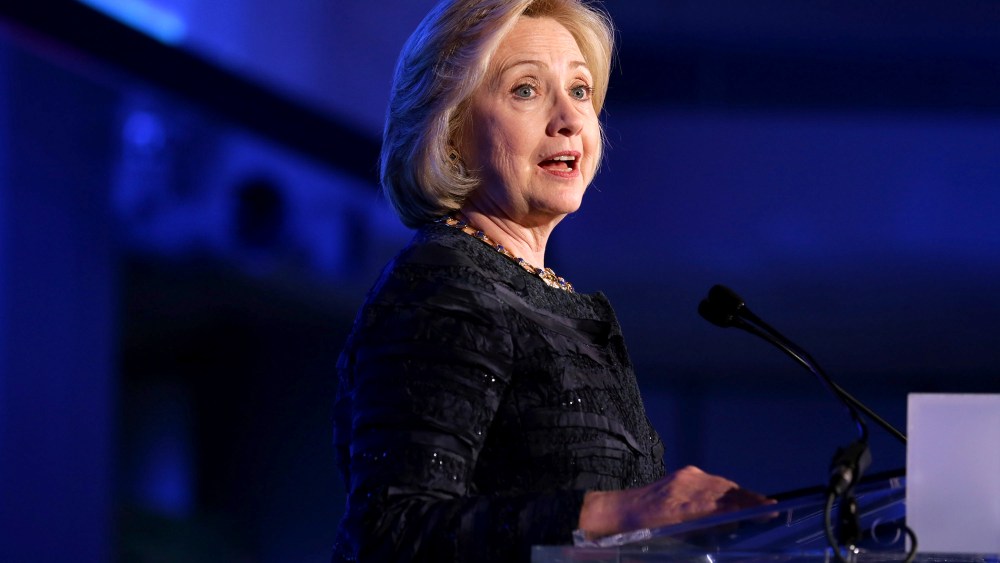 Former U.S. Secretary of State Hillary Clinton speaks on Nov. 14, 2013 in Washington, DC.