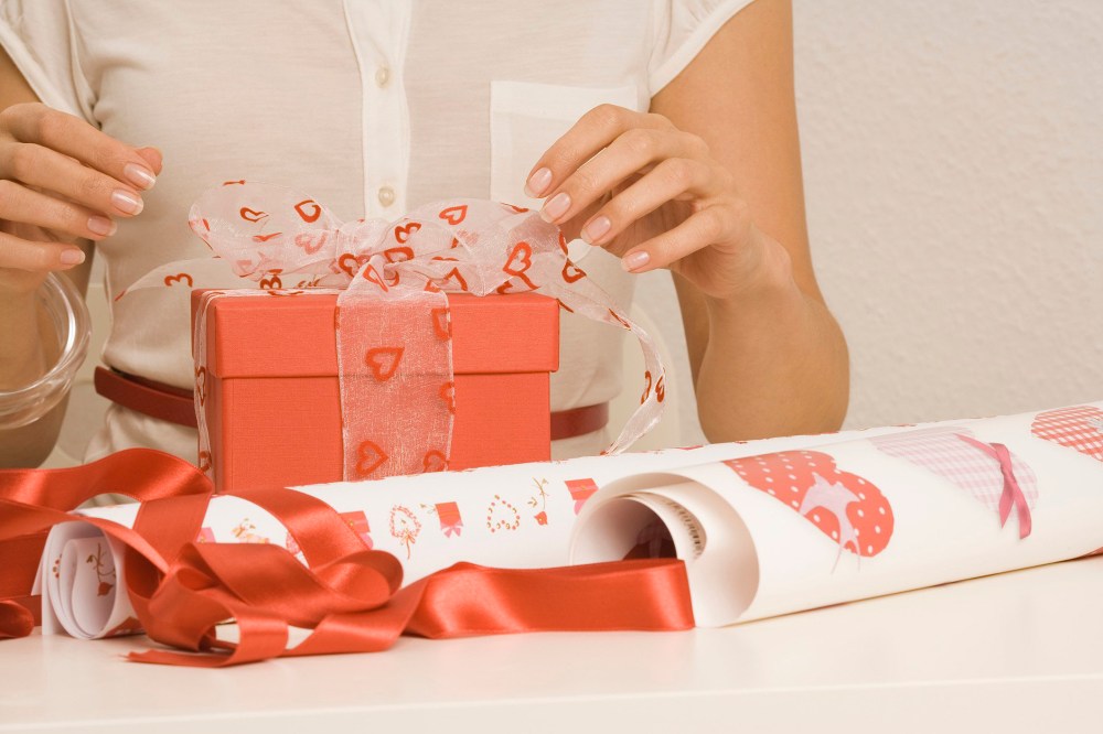 Image: Woman Wrapping Gift