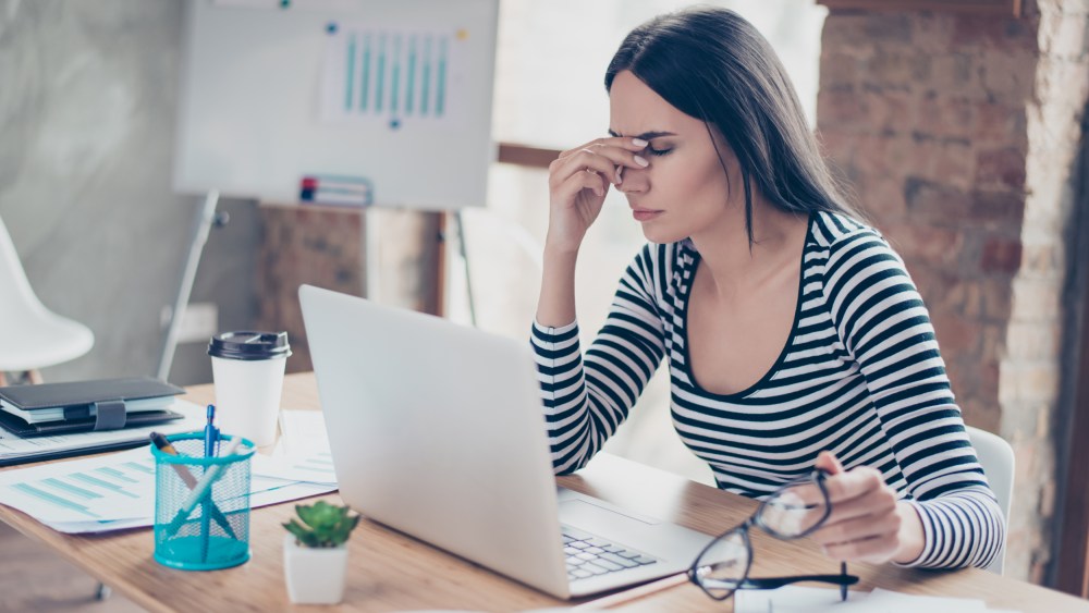Image: Tired woman