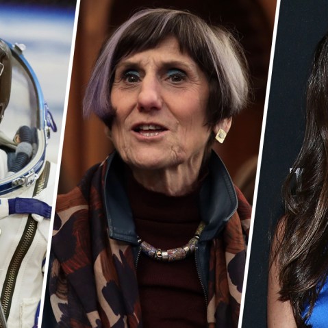 Image: Christina Koch, Rep. Rosa DeLauro and Mariana Atencio