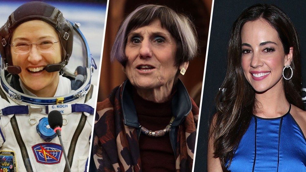 Image: Christina Koch, Rep. Rosa DeLauro and Mariana Atencio