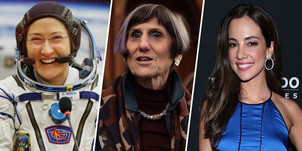 Image: Christina Koch, Rep. Rosa DeLauro and Mariana Atencio