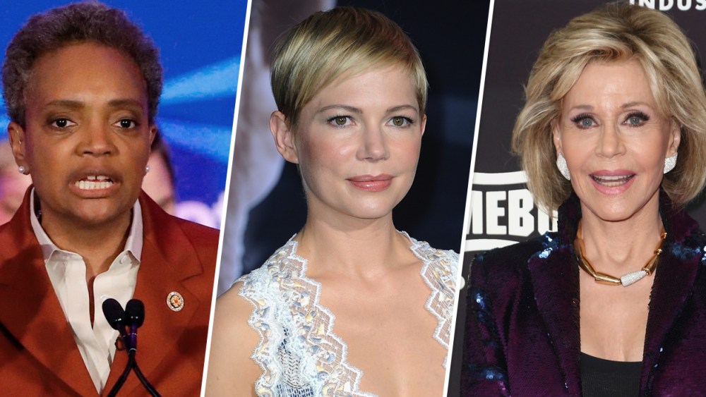 Image: Lori Lightfoot, Michelle Williams and Jane Fonda
