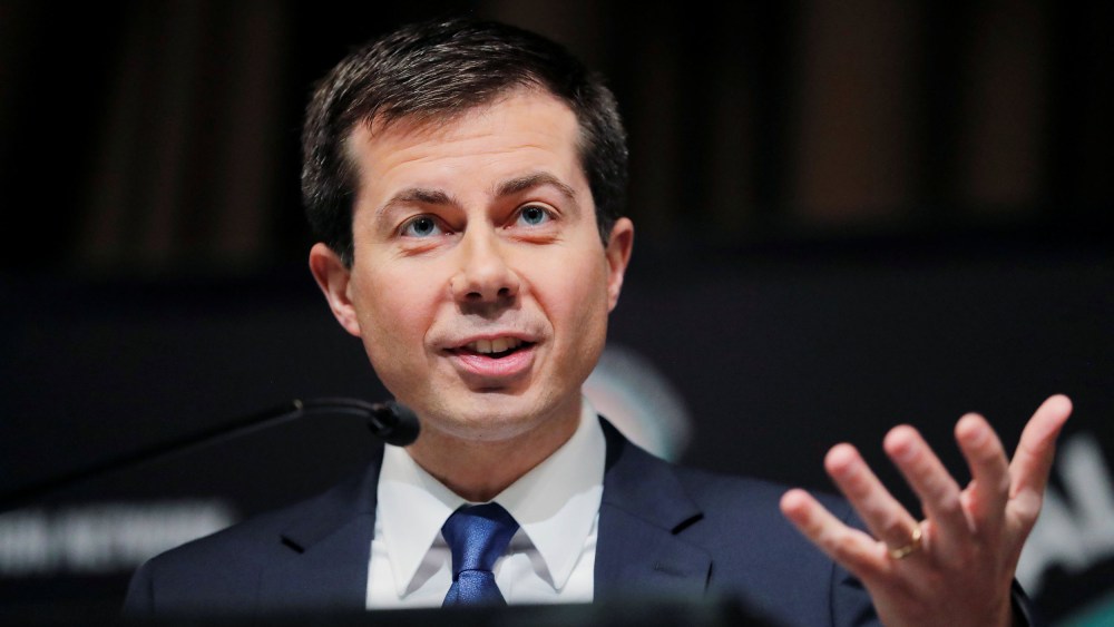 Image: U.S. 2020 Democratic presidential candidate Pete Buttigieg speaks at the 2019 National Action Network National Convention in New York
