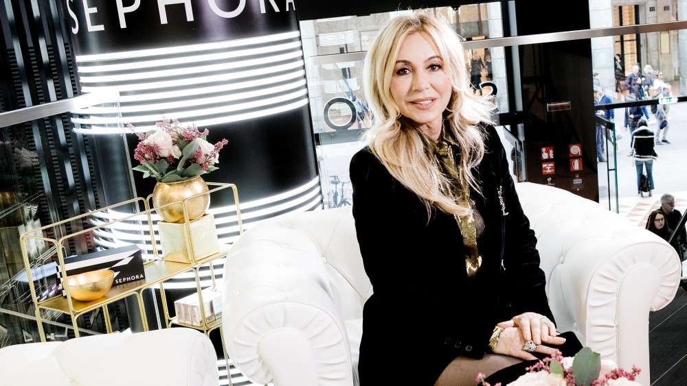 Image: Anastasia Soare in Sephora in Milan on March 8, 2019.