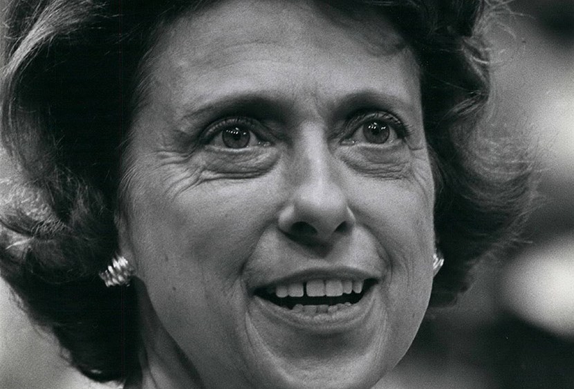 Lindy Boggs, pictured at the 1976 Democratic Convention in New York, died Saturday July 27, at 97.  (Photo by Brian Alpert/Keystone Pictures USA/Zuma Press)