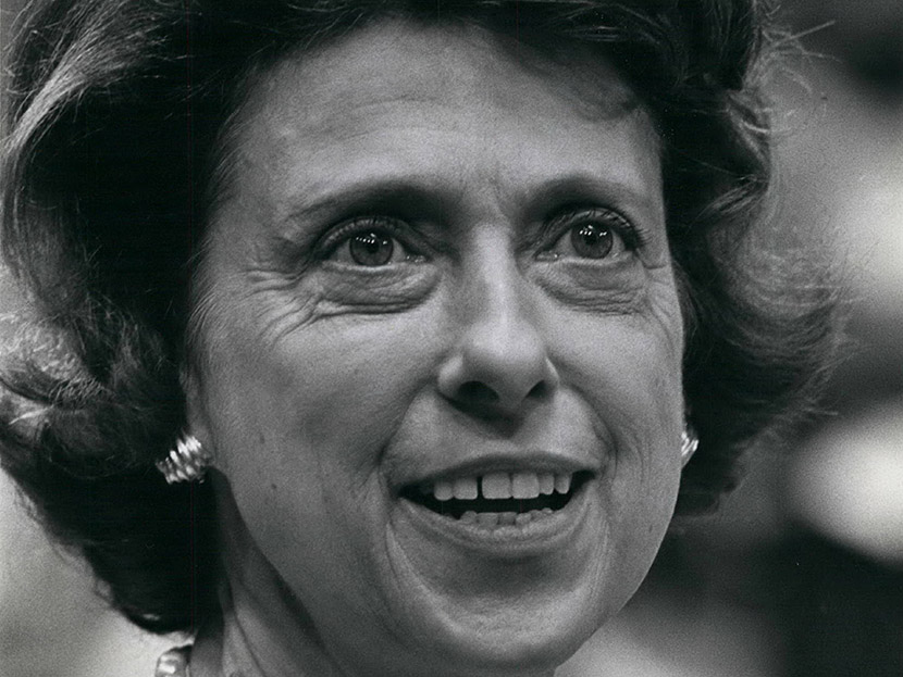 Lindy Boggs, pictured at the 1976 Democratic Convention in New York, died Saturday July 27, at 97.  (Photo by Brian Alpert/Keystone Pictures USA/Zuma Press)