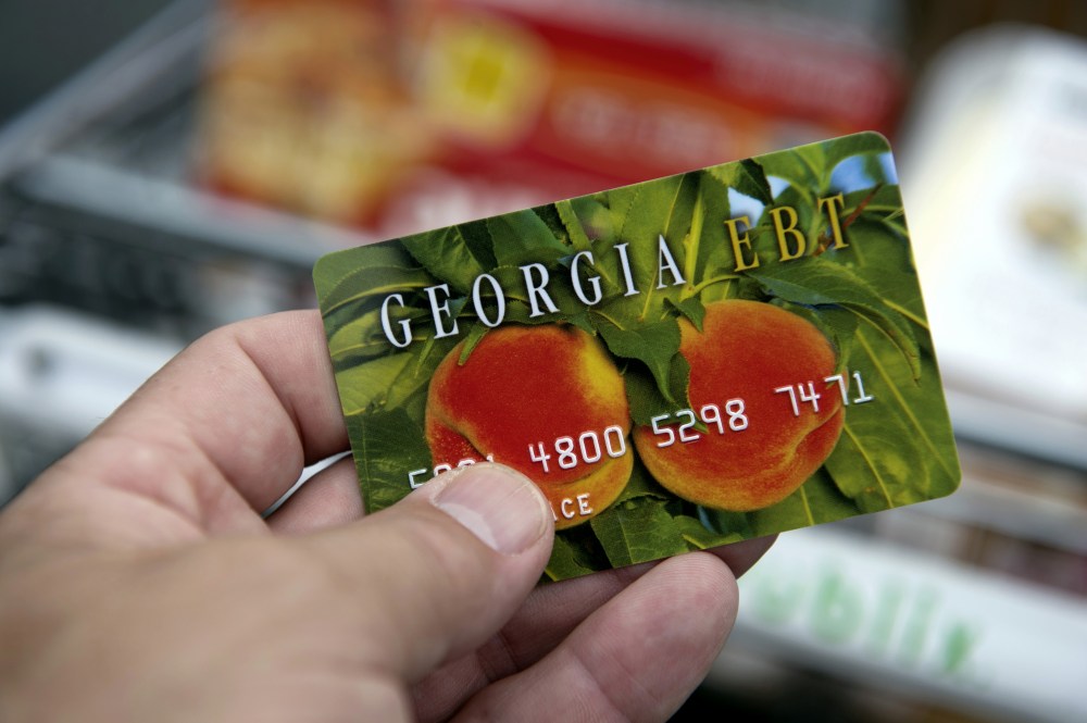 A card for Georgia's food stamp program.