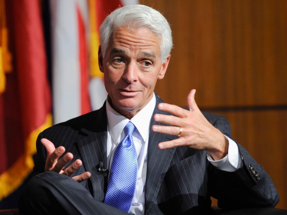 Former Florida Gov. Charlie Crist at the University of Southern California's inaugural symposium. (Photo by Gus Ruelas/REUTERS)