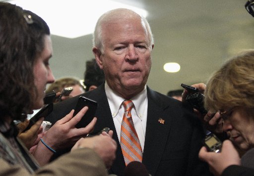 U.S. Senate Intelligence Committee vice chairman Senator Saxby Chambliss (R-GA) talks to the media in November (REUTERS/Yuri Gripas)