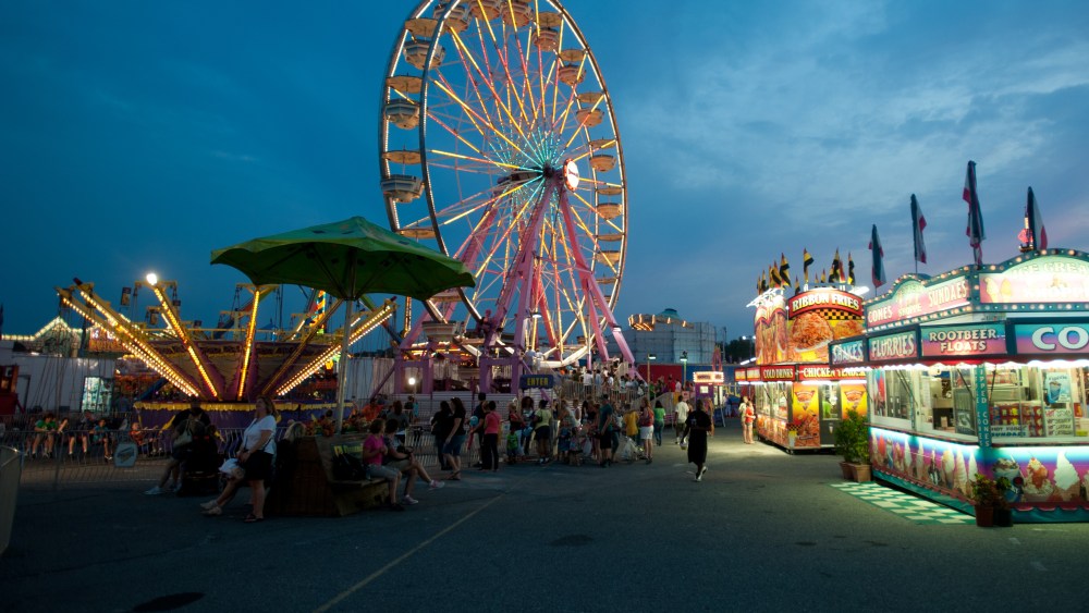 Amusement park rides at the Maryland State Fair in Timonium, Md. (Photo by Edwin Remsberg/VW Pics/Zuma)