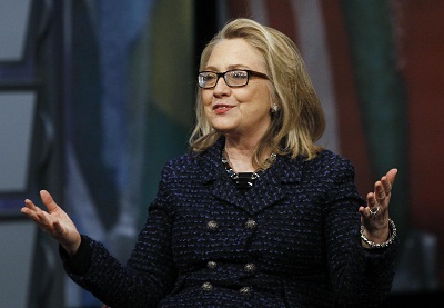 Hillary Clinton holds a Global Town Townterview at the Newseum in Washington January 29, 2013. (Photo by Gary Cameron/Reuters)
