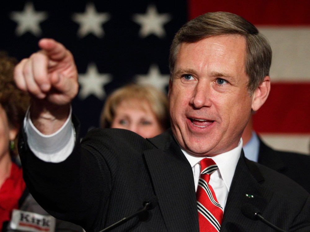 Republican Sen. Mark Kirk became the second Republican to join dozens of Democratic senators who back homosexuals' right to wed. (REUTERS/Jeff Haynes/Files)