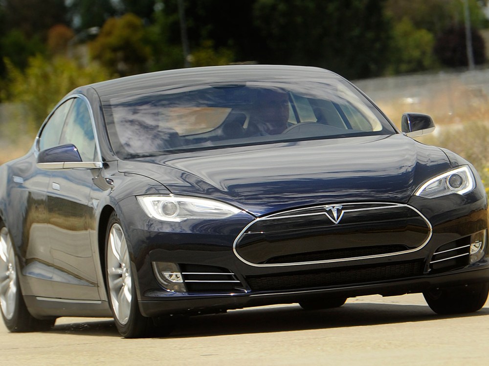 A Tesla Model S electric sedan (REUTERS/Noah Berge)