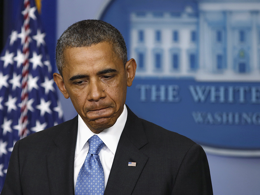U.S. President Barack Obama speaks about the Trayvon Martin case in the press briefing room at the White House in Washington, July 19, 2013.      (Photo by Larry Downing/Reuters)