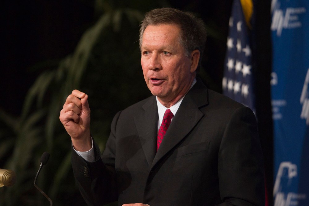 Ohio Governor John Kasich speaks at a luncheon in Las Vegas, Nevada March 29, 2014.