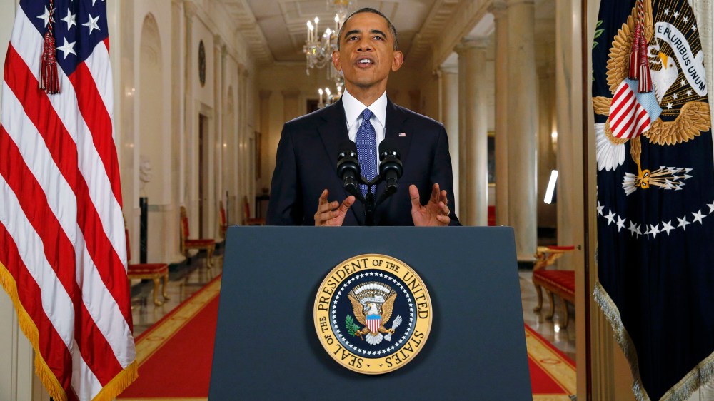 U.S. President Barack Obama announces executive actions on U.S. immigration policy during a nationally televised address from the White House in Washington, November 20, 2014. (Photo by Jim Bourg/Pool/Reuters)