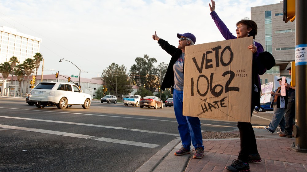 Protesters Rally Against Anti-Gay Bill
