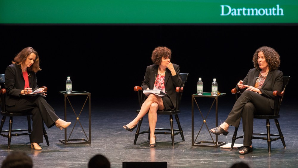 (L-R) Allison Randall, Office on Violence Against Women, Lynn Rosenthal, White House Advisor on Violence Against Women, and Bea Hanson, Principal Deputy Director of the Department of Justice Office on Violence Against Women, speak at the Summit on Sexual